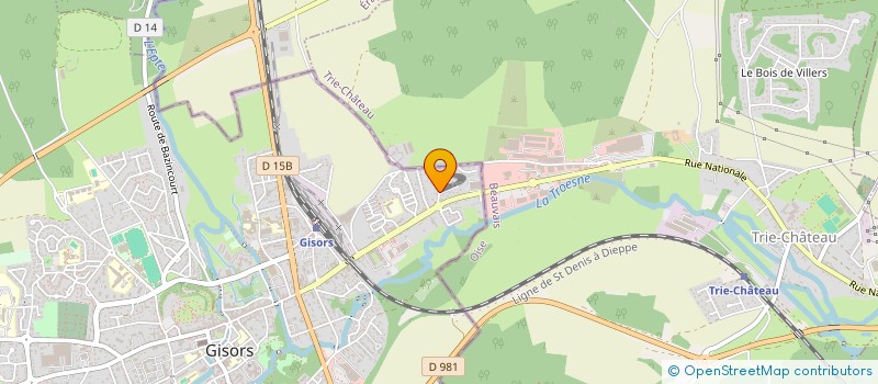 localisation de l'entreprise LA CINQ DU COEUR à GISORS