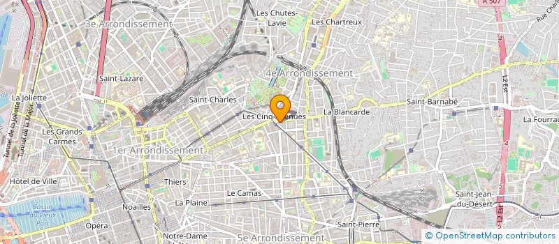 localisation de l'entreprise LA CINQUIEME à MARSEILLE