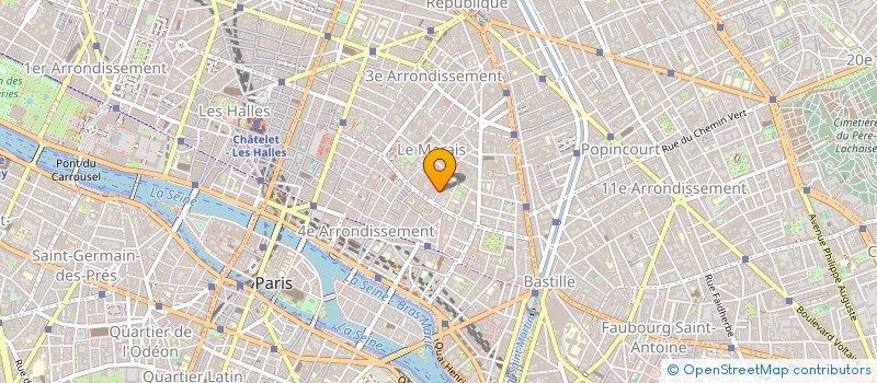 localisation de l'entreprise LA CINQUIEME COLONNE à PARIS