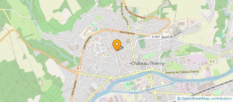 localisation de l'entreprise LA CINQUIEME COLONNE à CHATEAU-THIERRY