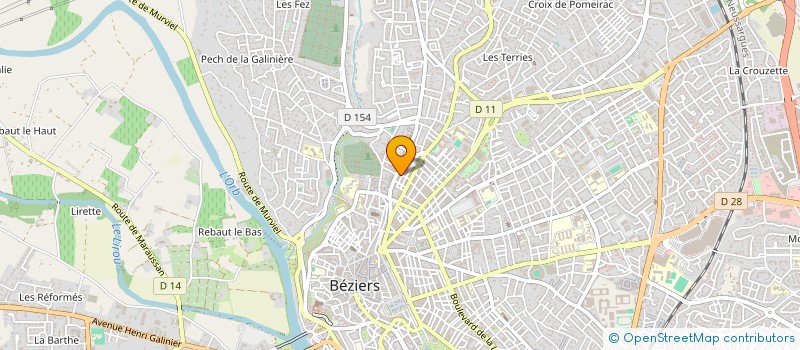 localisation de l'entreprise LA CIOCIARA à BEZIERS
