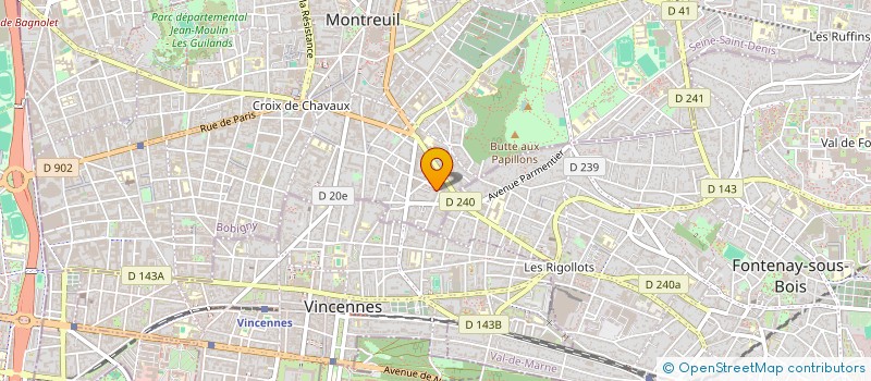 localisation de l'entreprise LA CIORBITZA à MONTREUIL