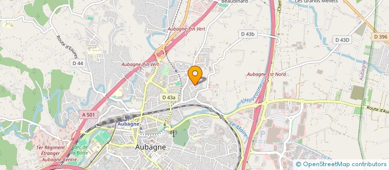 localisation de l'entreprise LA CIOTAT CONSTRUCTIONS  AUBAGNE