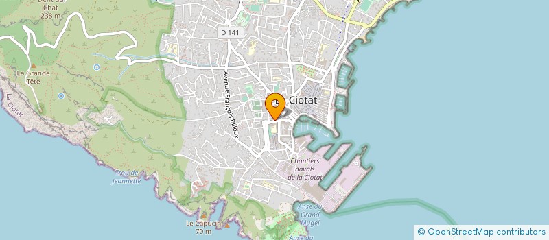 localisation de l'entreprise LA CIOTAT EVENEMENTS  LA CIOTAT