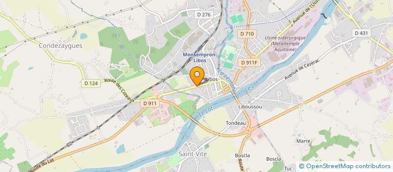 localisation de l'entreprise LA CIPIERE  CONDEZAYGUES