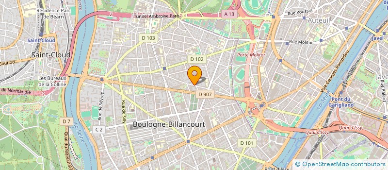 localisation de l'entreprise LA CIRCULADE  BOULOGNE-BILLANCOURT