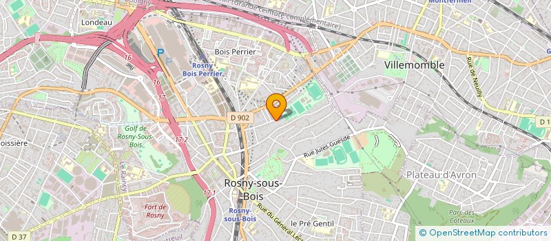 localisation de l'entreprise LA CITADELLE à ROSNY-SOUS-BOIS