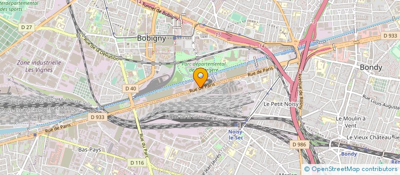 localisation de l'entreprise LA CITADELLE  BOBIGNY