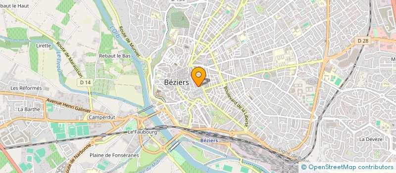 localisation de l'entreprise LA CITADELLE à BEZIERS