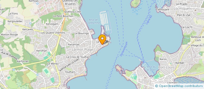 localisation de l'entreprise LA CITADELLE  LARMOR-PLAGE
