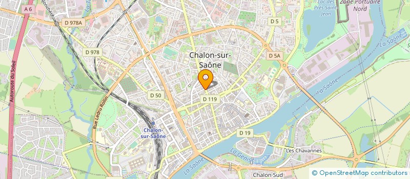 localisation de l'entreprise LA CITADELLE à CHALON-SUR-SAONE