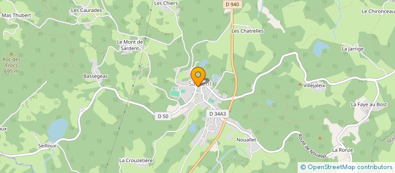 localisation de l'entreprise LA CITADELLE à SARDENT