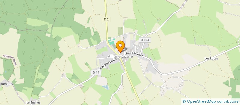 localisation de l'entreprise LA CITADELLE à ALLIGNY-COSNE