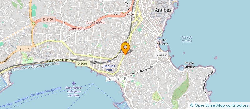 localisation de l'entreprise LA CITADELLE DES JEUX à ANTIBES