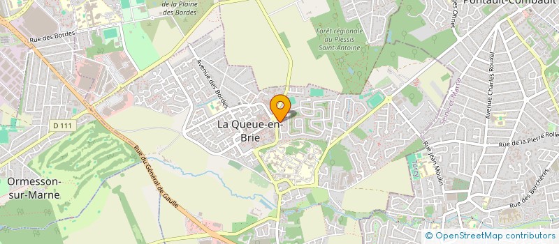 localisation de l'entreprise LA CITADELLE EDUCATIVE ET SOCIO HUMANITAIRE ELLE BALADE DE L'ESPOIR  LA QUEUE-EN-BRIE