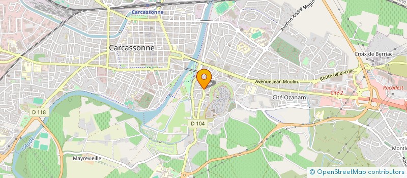 localisation de l'entreprise LA CITE COIFFURE à CARCASSONNE