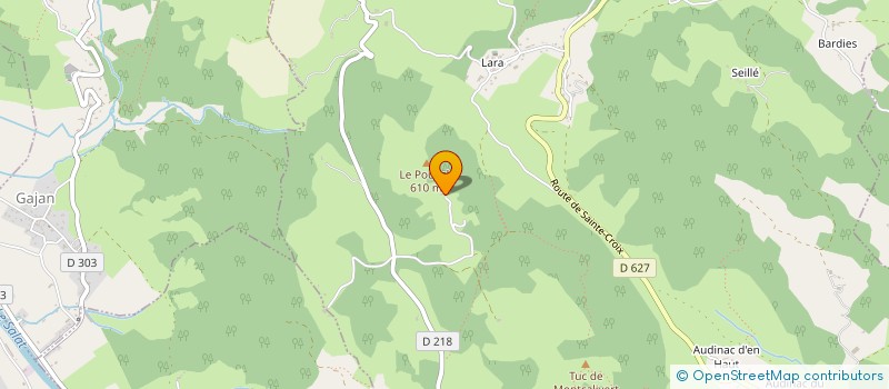 localisation de l'entreprise LA CITE D' ORIEGE à MONTJOIE-EN-COUSERANS