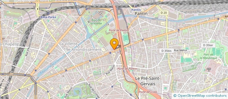 localisation de l'entreprise LA CITE DE LA MUSIQUE - PHILHARMONIE DE PARIS  PARIS