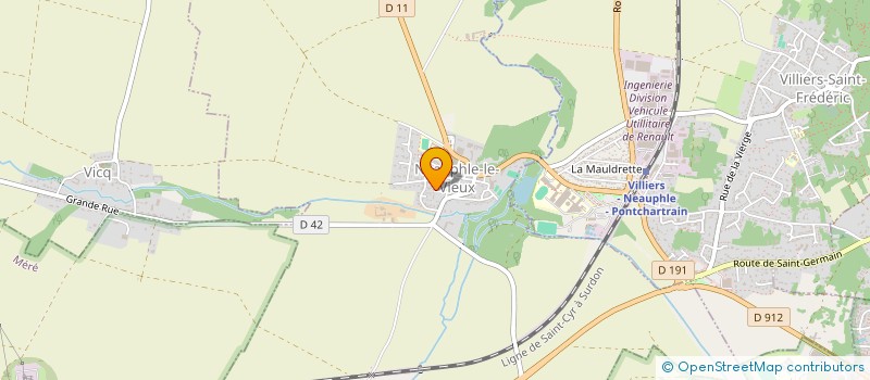 localisation de l'entreprise LA CITE DES CHENES  NEAUPHLE-LE-VIEUX