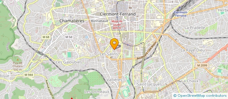 localisation de l'entreprise LA CITE DES NEUF SAGES  CLERMONT-FERRAND