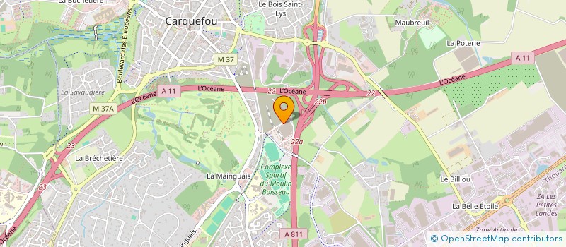 localisation de l'entreprise LA CITE DES PETITS REVEURS à CARQUEFOU