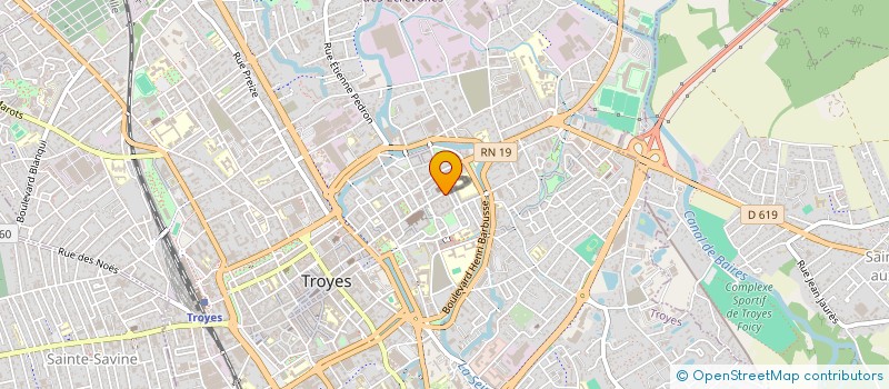 localisation de l'entreprise LA CITE DES PIERRES à TROYES