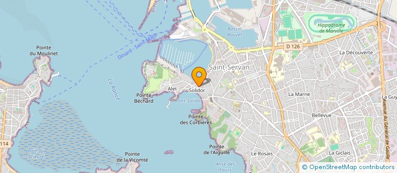 localisation de l'entreprise LA CITE DES PIRATES  SAINT-MALO