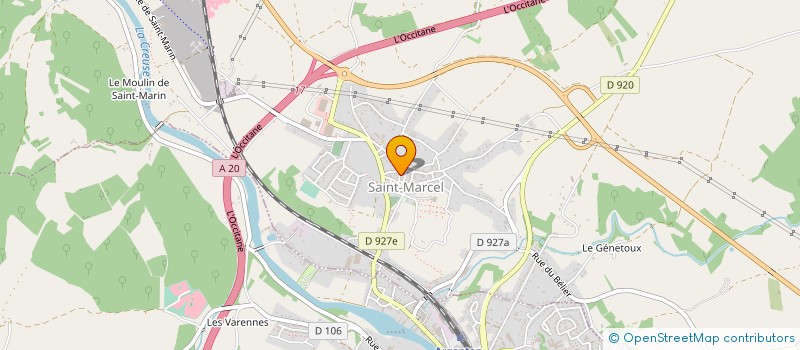 localisation de l'entreprise LA CITE DES POSSIBLES à BADECON-LE-PIN