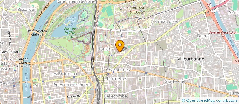 localisation de l'entreprise LA CITE DES SERVICES  VILLEURBANNE