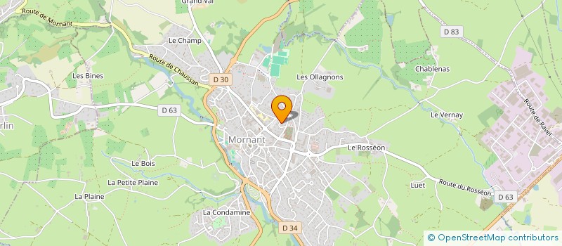 localisation de l'entreprise LA CITE DU BOIS  MORNANT