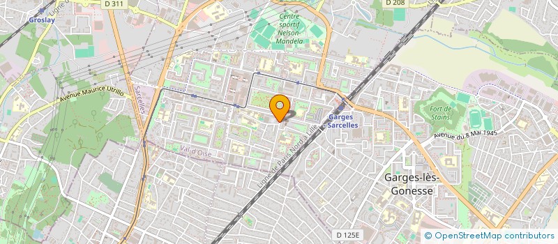 localisation de l'entreprise LA CITE DU COEUR (CDC)  SARCELLES