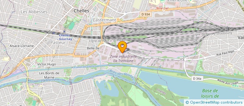 localisation de l'entreprise LA CITE DU METAL  CHELLES