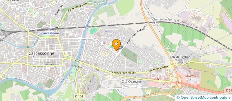 localisation de l'entreprise LA CITE DU PAIN à CARCASSONNE