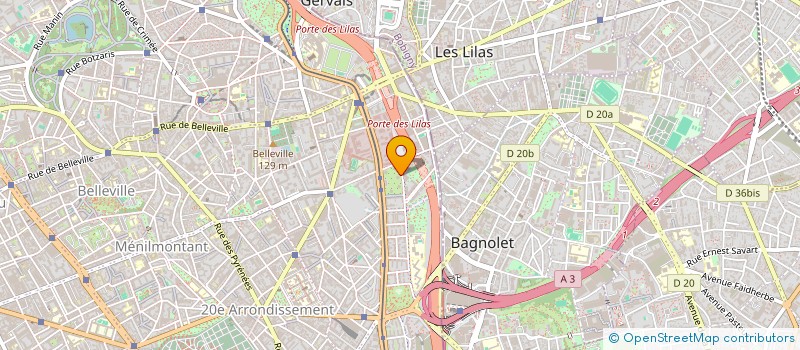 localisation de l'entreprise LA CITE INDUSTRIELLE  PARIS