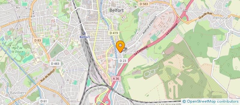 localisation de l'entreprise LA CITE INTERDITE SARL à BELFORT