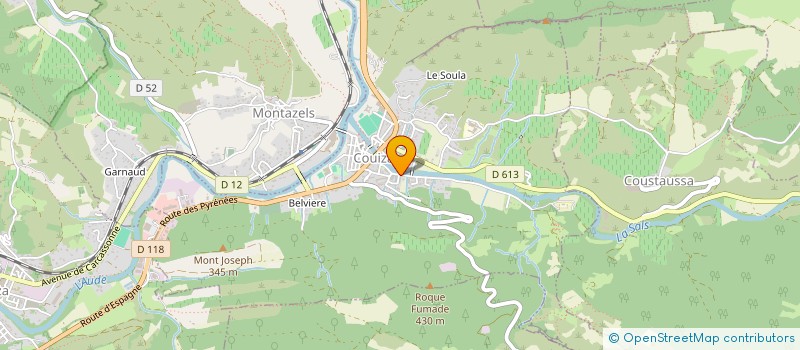 localisation de l'entreprise LA CITE VERTE  COUIZA