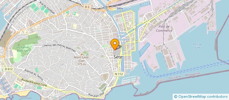 localisation de l'entreprise LA CITE VERTE à SETE