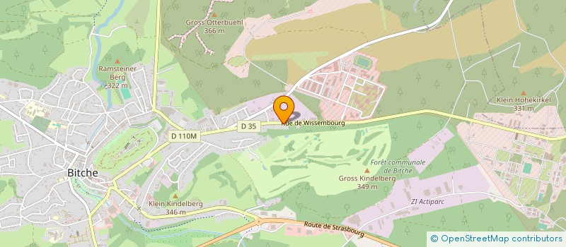 localisation de l'entreprise LA CITEE FORTIFIEE  BITCHE