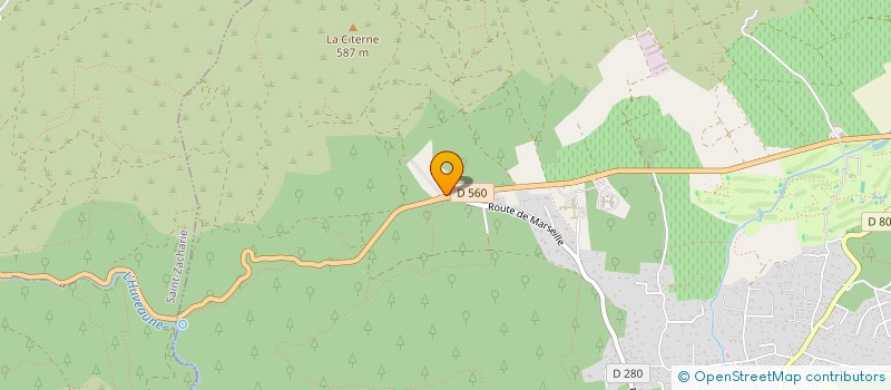 localisation de l'entreprise LA CITERNE  NANS-LES-PINS