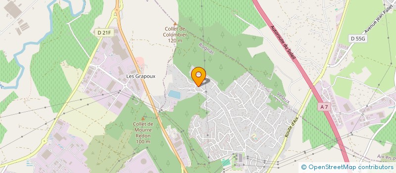 localisation de l'entreprise LA CITRINE  ROGNAC