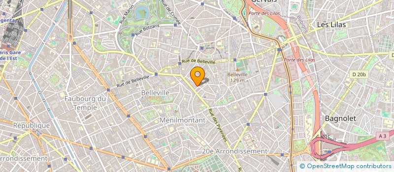 localisation de l'entreprise LA CITRINE DE PEI  PARIS