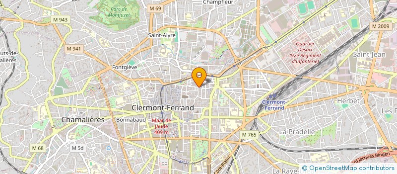 localisation de l'entreprise LA CITRONNELLE  CLERMONT FERRAND