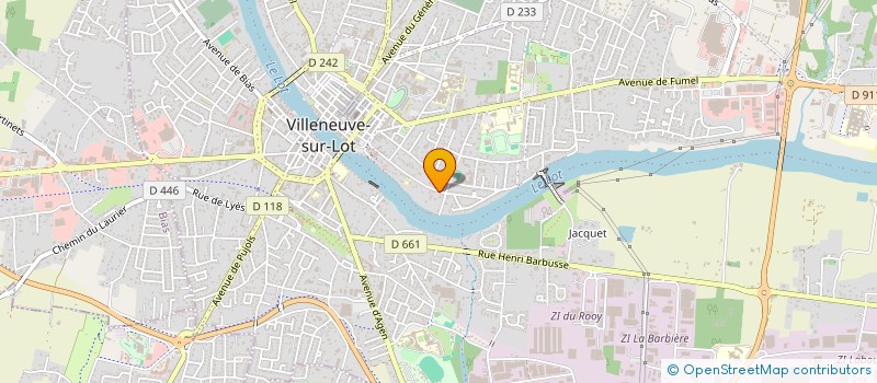 localisation de l'entreprise LA CITY  VILLENEUVE-SUR-LOT