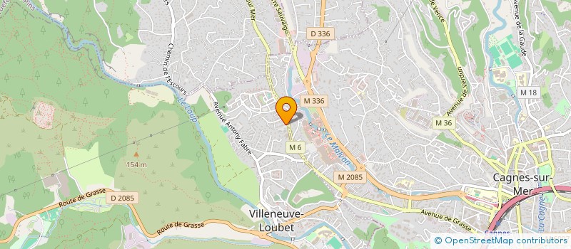 localisation de l'entreprise LA CITY FINANCEMENTS à VILLENEUVE-LOUBET