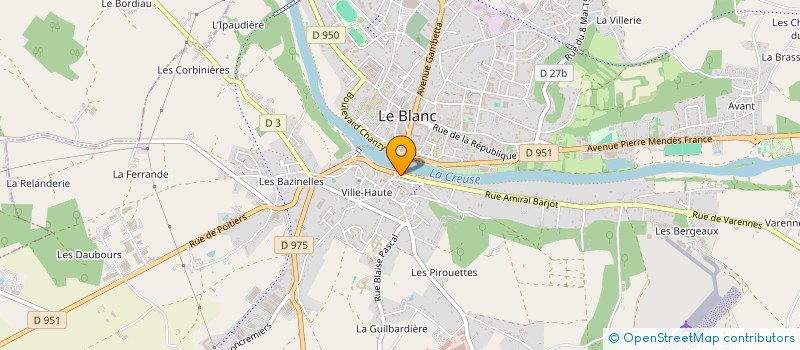 localisation de l'entreprise LA CIVETTE à LE BLANC