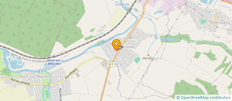 localisation de l'entreprise LA CIVETTE  LUNEVILLE