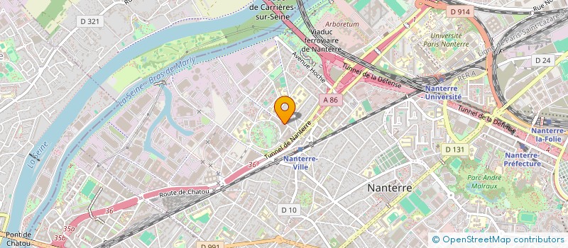 localisation de l'entreprise LA CIVETTE DE L'ILE à NANTERRE