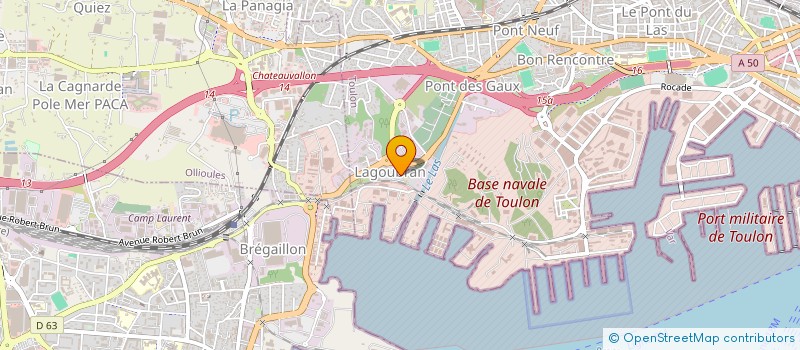 localisation de l'entreprise LA CIVETTE DU CAP BRUN  TOULON