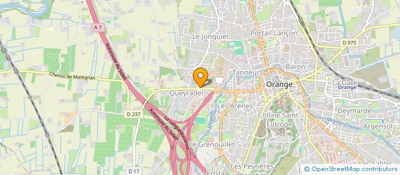 localisation de l'entreprise LA CLA DES CHAMPS  ORANGE