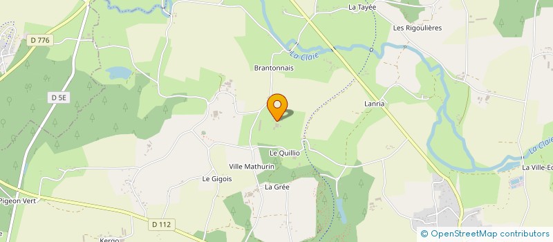 localisation de l'entreprise LA CLAIE à PLEUCADEUC